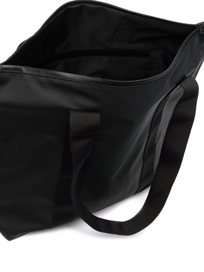 Shop Rains Top Zip-fastening Tote Bag In Schwarz