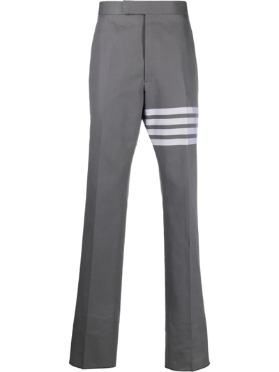 Shop Thom Browne 4-bar Stripe Tailored Trousers In Grau