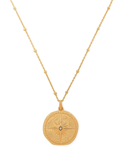 Dower & Hall True North Gold-plated Necklace In Gold