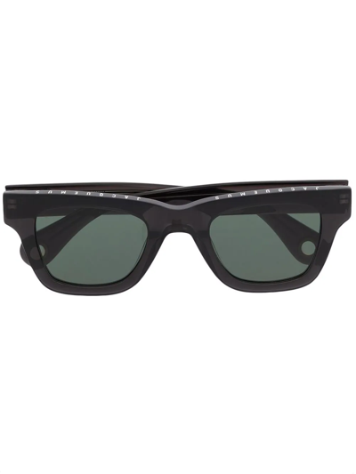 Shop Jacquemus Nocio D-frame Sunglasses In Schwarz