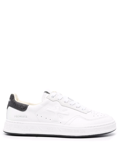 Shop Premiata Quinnd Low-top Sneakers In Weiss