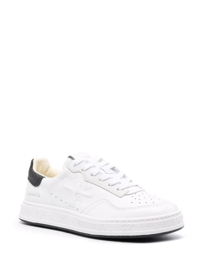 Shop Premiata Quinnd Low-top Sneakers In Weiss