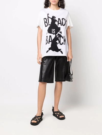Shop Yohji Yamamoto Black Is Back T-shirt In Weiss