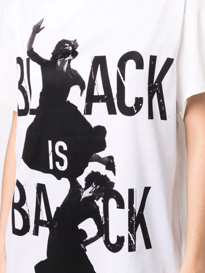 Shop Yohji Yamamoto Black Is Back T-shirt In Weiss