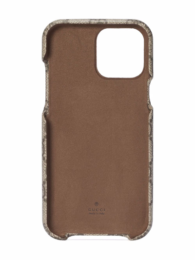 Shop Gucci Ophidia Iphone 13 Pro Max Case In Braun