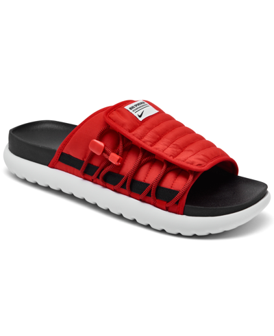 Shop Nike Men's Asuna 2 Slide Sandals From Finish Line In University Red/black