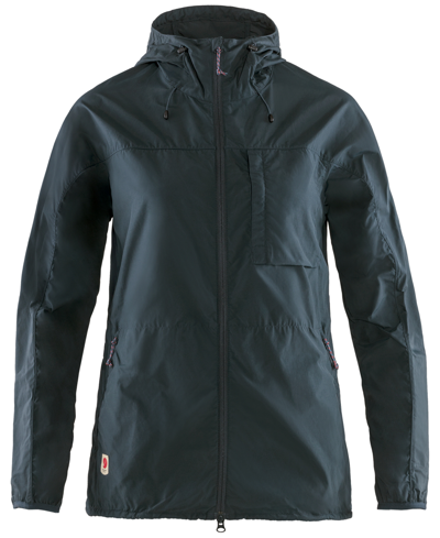 Shop Fjall Raven Women's High Coast Wind Jacket In Navy