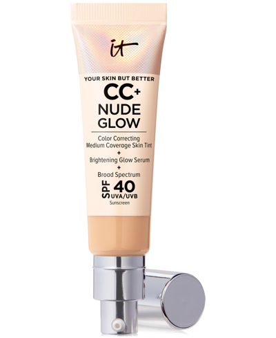 Shop It Cosmetics Cc+ Nude Glow Lightweight Foundation + Glow Serum Spf 40 In Medium