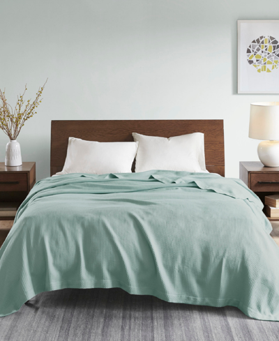 Shop Madison Park Egyptian Cotton Blanket, Full/queen In Seafoam