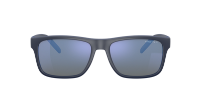 Shop Arnette Man Sunglass An4298 Bandra In Dark Grey Mirror Water Polarized