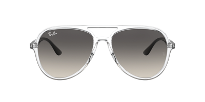 Ray Ban Rb4376 Sunglasses Black Frame Grey Lenses 57-16 In Grau Verlaufstönung
