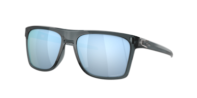 Shop Oakley Man Sunglasses Oo9100 Leffingwell In Prizm Deep Water Polarized