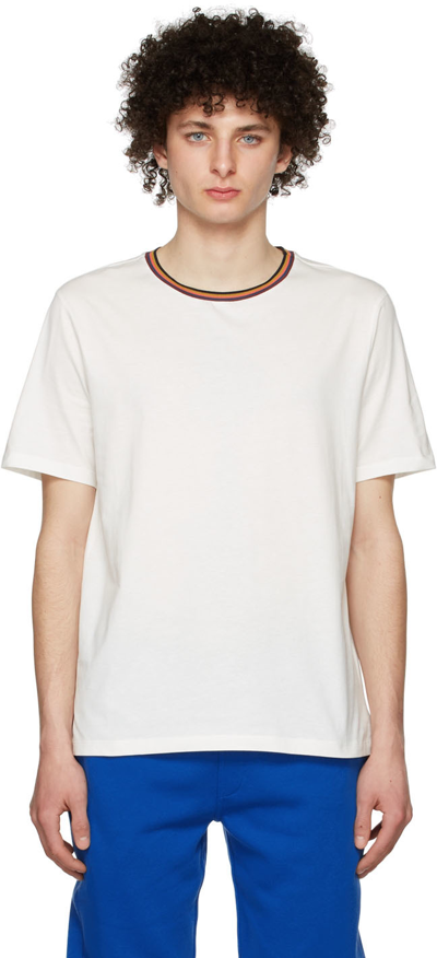 Shop Paul Smith White Artist Stripe T-shirt In 1 Whites