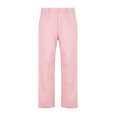 Shop Ami Alexandre Mattiussi Worker Fit Pants In Pink &amp; Purple