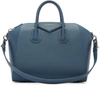 Givenchy Small Antigona Bag In Navy Textured-leather
