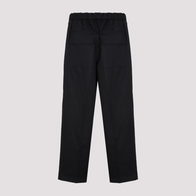 Shop Jil Sander Cotton Pants In Black