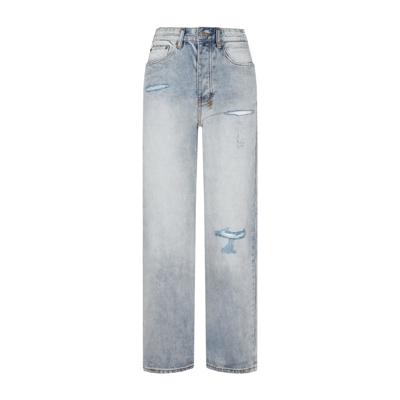 Shop Ksubi Brooklyn Skream Trashed Jeans In Blue