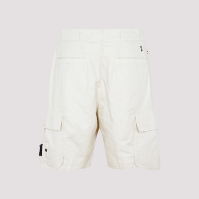 Shop Stone Island Shadow Project Shorts Pants In Nude &amp; Neutrals