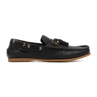 Shop Tom Ford Buttery Large Grain Robin Loafers Shoes In Black