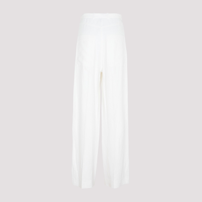 Shop Totême Wide Leg Suit Pants In White