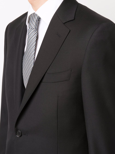 Shop Canali Tailored Single-breasted Suit In Schwarz