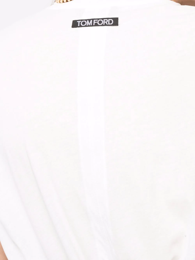 Tom Ford Round Neck T-shirt In Weiss