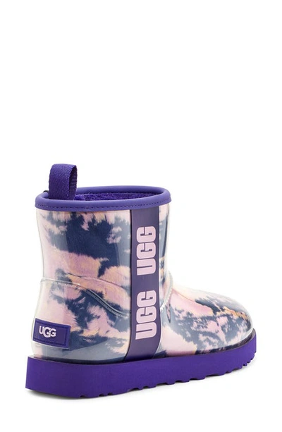 Ugg Womens Purple Classic Clear Mini Marbled Woven Boots 5 | ModeSens