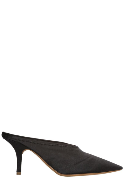 Shop Yeezy Slingback Pointed Toe Pumps In Black