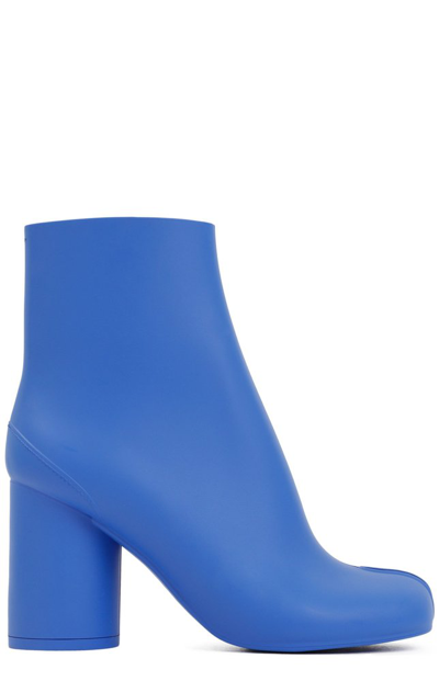 Shop Maison Margiela Tabi Ankle Boots In Blue