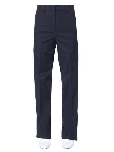 Shop Sportmax Tailored Cone Pants In Blue