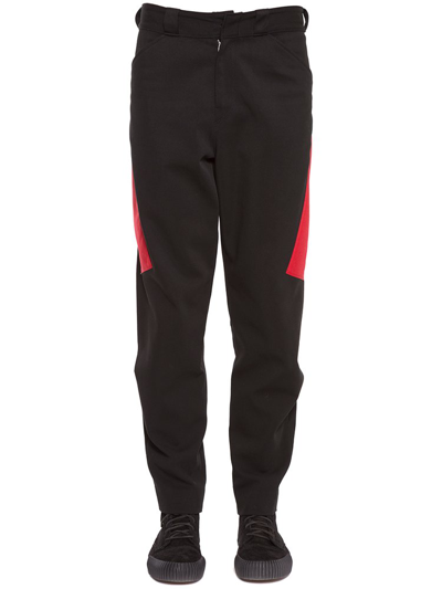 Shop Alexander Wang Panelled Straight Leg Trousers In Black