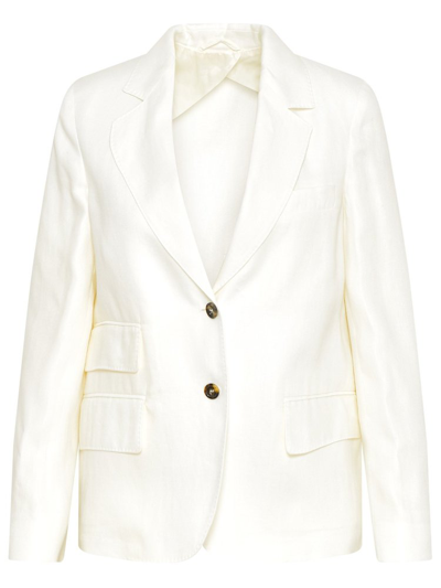 Shop Max Mara Dimitri Single Breasted Blazer In White