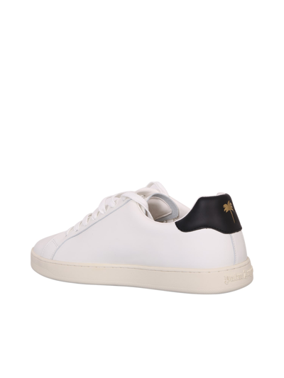Shop Palm Angels Two-tone Low-top Sneakers In White