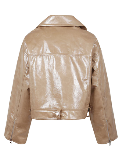 Shop Stand Studio Imani Biker Jacket In Sand