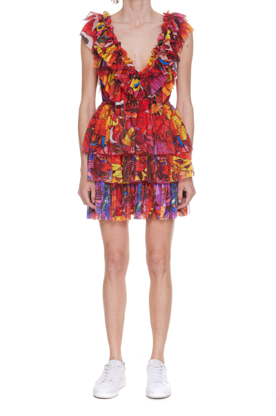 Shop Aniye By Rouches Kissy Dress In Multicolor