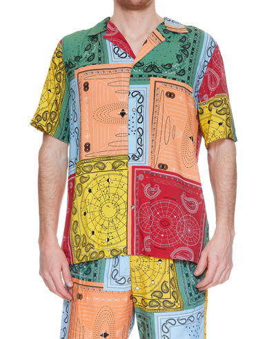 Shop Marcelo Burlon County Of Milan Bandana Shirt In Multicolor