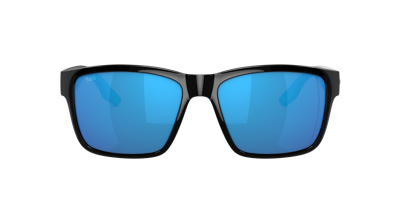 Shop Costa Man Sunglasses 6s9049 Paunch In Blue Mirror