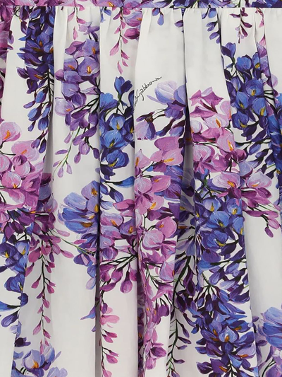 Shop Dolce & Gabbana Violet Cotton Dress In Viola