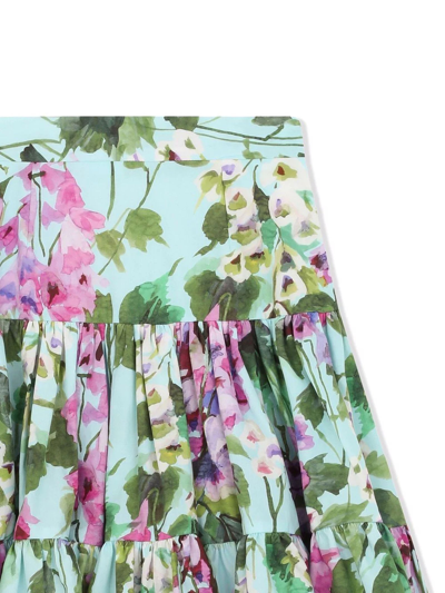Shop Dolce & Gabbana Multicolor Cotton Skirt In Fantasia