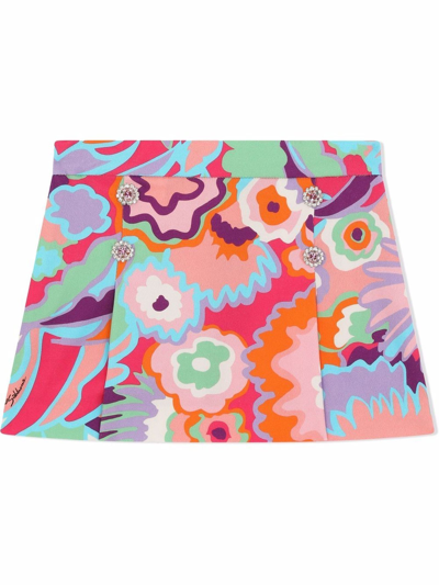 Shop Dolce & Gabbana Multicolor Cotton Skirt In Fantasia