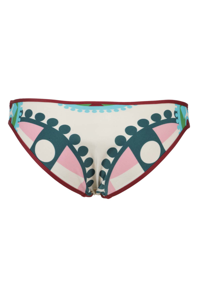 Shop La Doublej Bikini Bottom In Verde Bordeaux