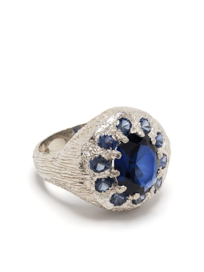 Shop Bleue Burnham Burnham Signet Ring In Silber