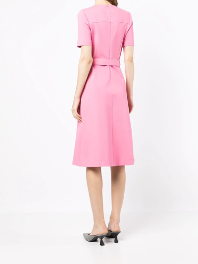 Shop Jane Normandie Belted Shift Dress In Pink
