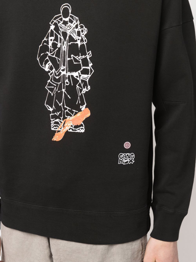 Shop Ten C Graphic-print Sweatshirt In Schwarz