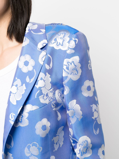 花卉印花西装夹克