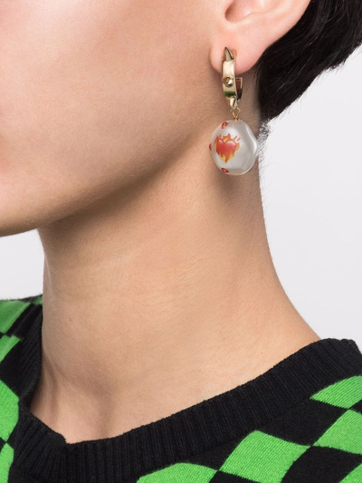 Safsafu Jelly On Fire Earrings In Gold