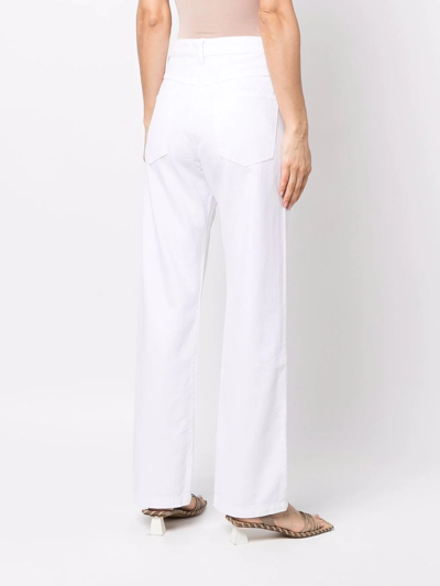 Shop Isabel Marant Nadege Straight-leg Jeans In Weiss