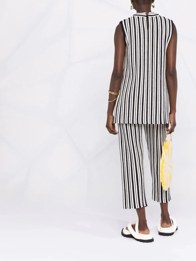 Jil Sander Knitted Top In Weiss