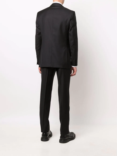 Canali Tailored Single-breasted Suit In Schwarz