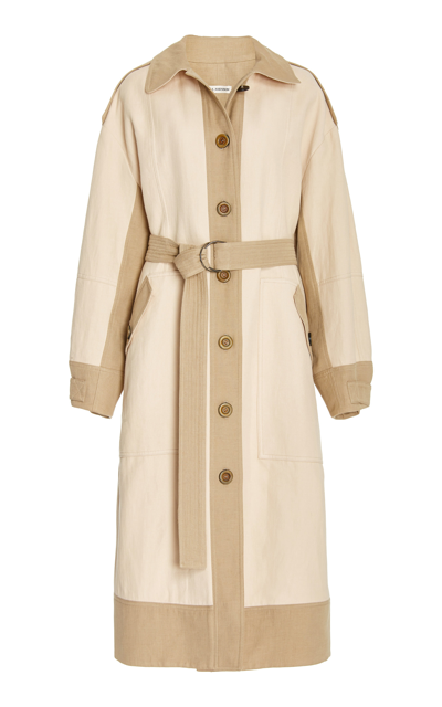 Shop Ulla Johnson Women's Emmanuelle Cotton Trench Coat In Neutral